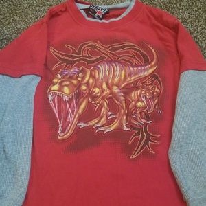 Boys Long Sleeved Dinosaur Shirt
